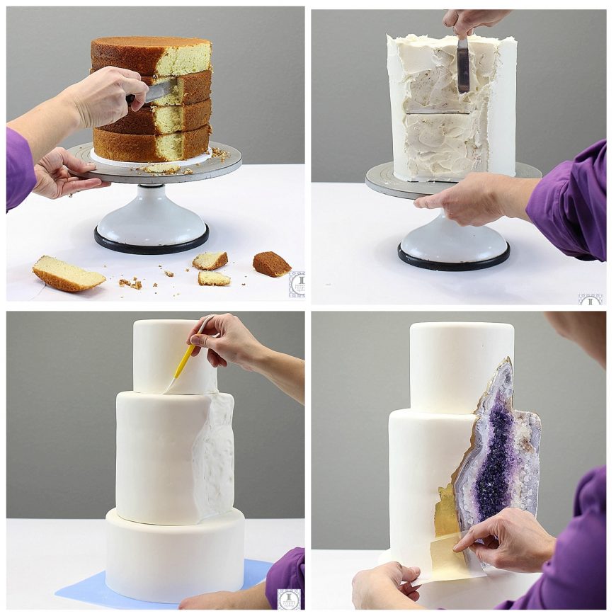 Step-By-Step-Geode-Cake